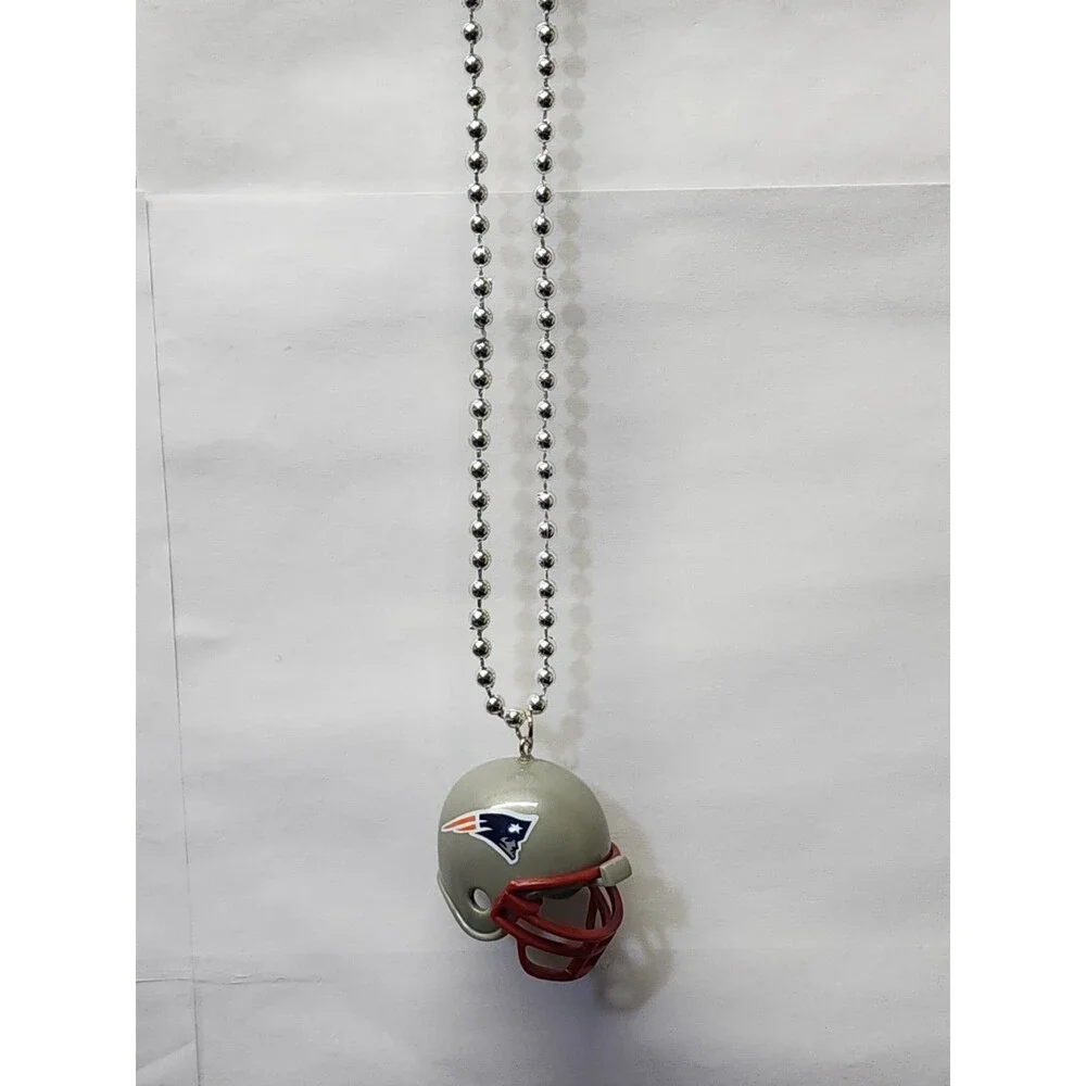 25 pc Patriots Fan Lot - Mini Helmet New England Necklace Keychain Ornament...